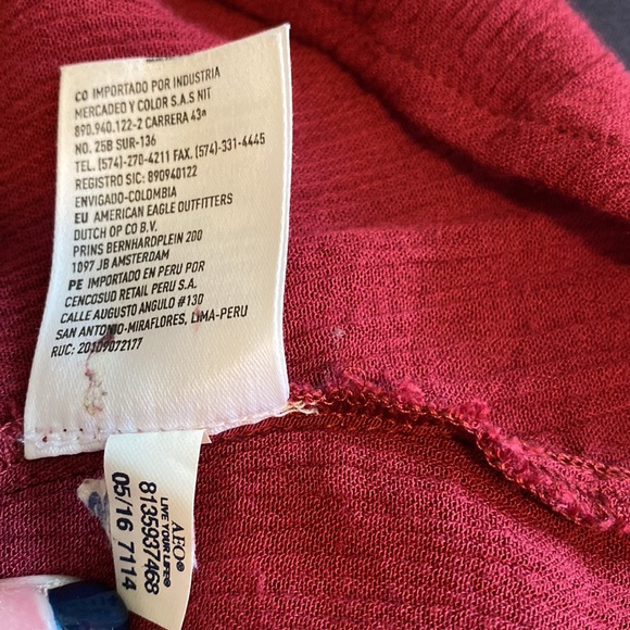 American Eagle tie back halter sheer eyelet embroidered - Picture 10 of 11